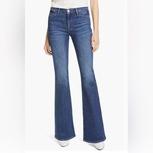FRAME Le Easy High Waist Flare Jeans | Dark Indigo Bootcut | Size 29 | NWOT
